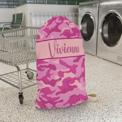 Pink Camo Laundry Bag