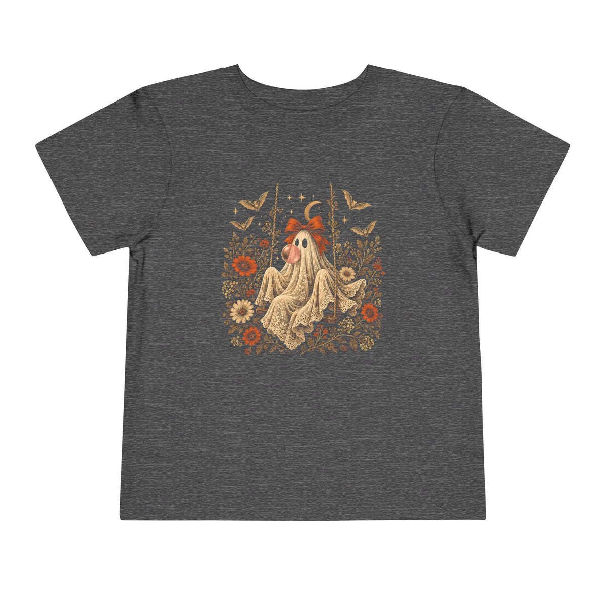 Toddler Ghost on Swing Blowing Bubble Gum Halloween Shirt, Vintage Ghost Tee