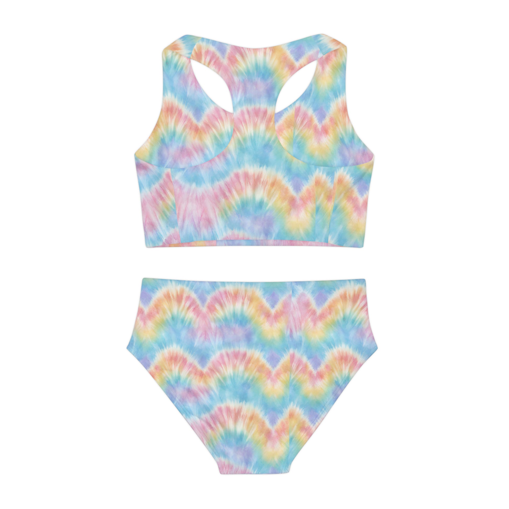 Tie Dye Girls Two Piece Swimsuit - jaecrece