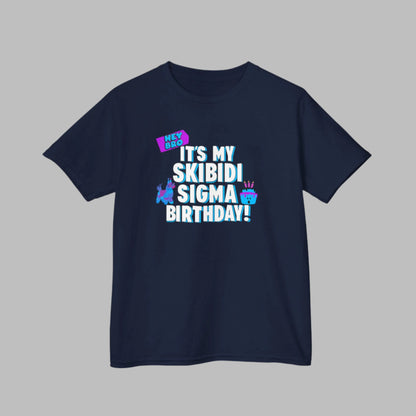 Skibidi Sigma Birthday Kids Tee