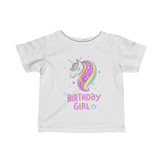 Unicorn Birthday Girl Infant TShirt