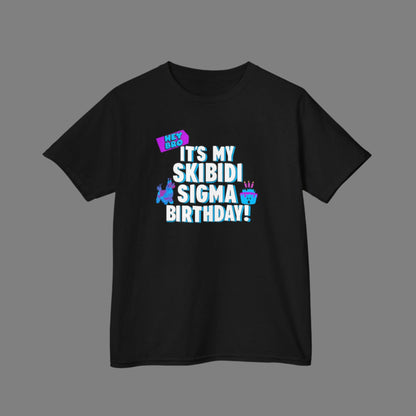 Skibidi Sigma Birthday Kids Tee