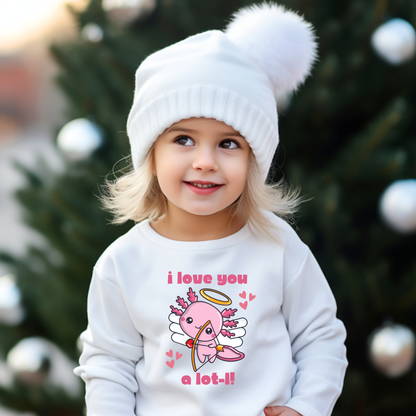 Axolotl Love Youth Crewneck Sweatshirt