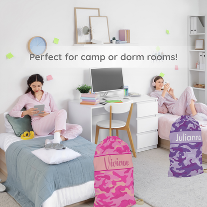 Pink Camo Laundry Bag