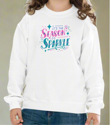 It's the Season to Sparkle Youth Crewneck Sweatshirt