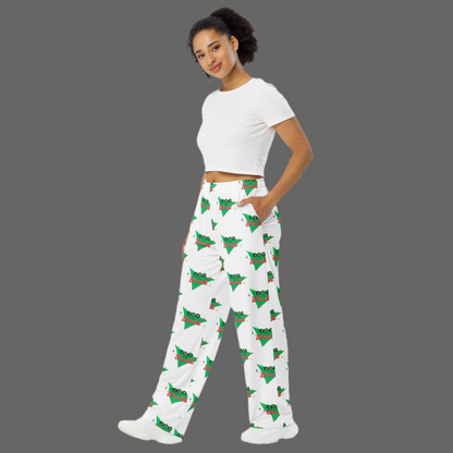 Joy to the World All-over Print Unisex Wide-leg Pants