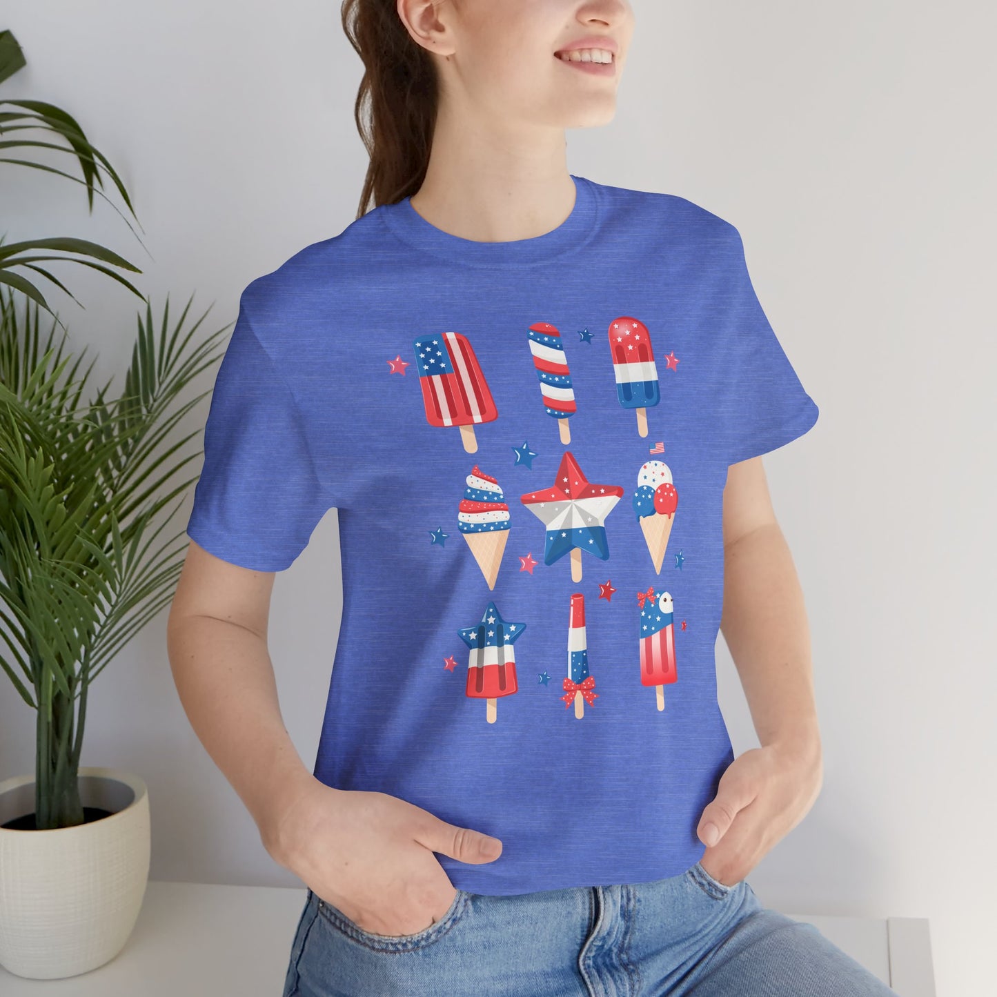Patriotic Popsicle Adult Tshirt