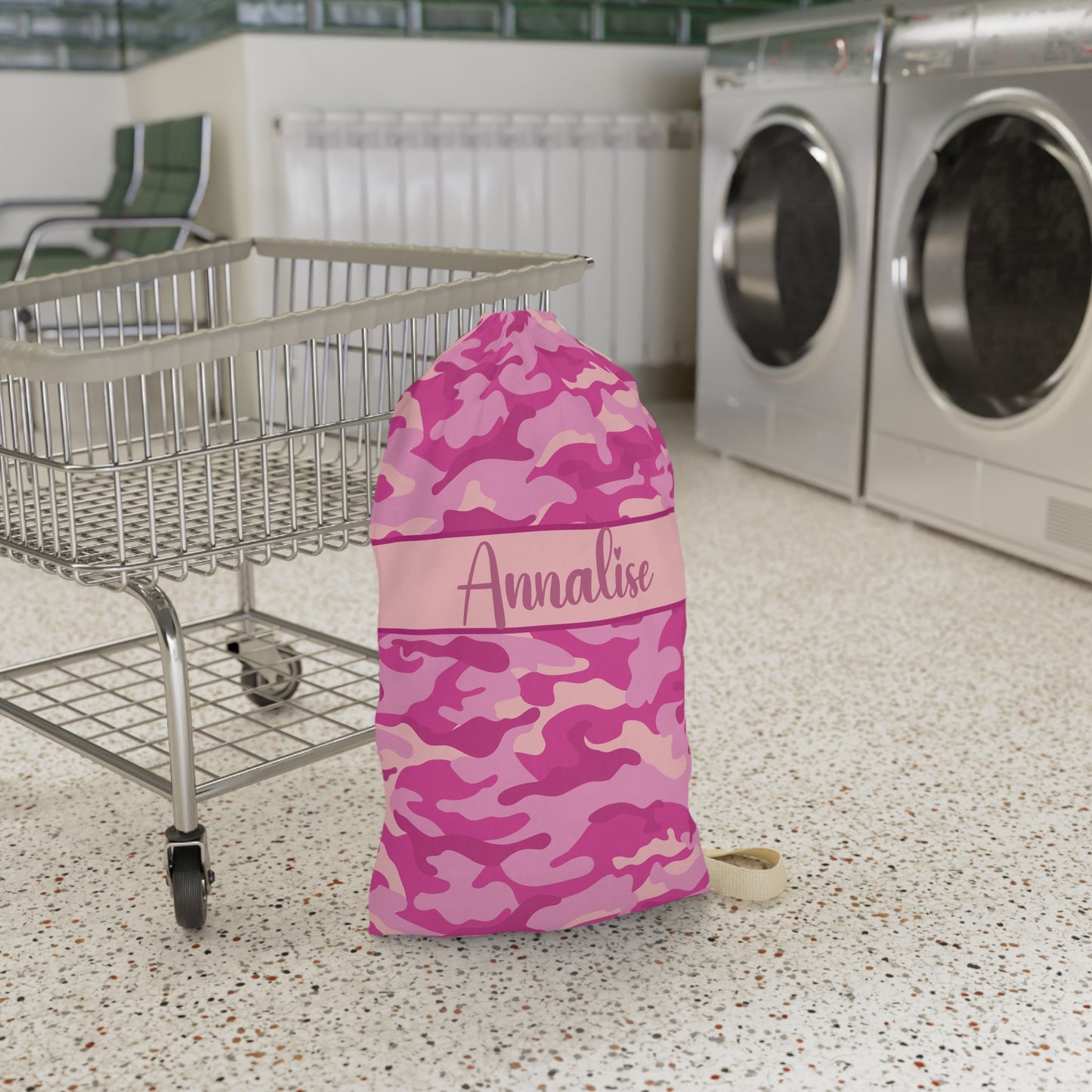 Pink Camo Laundry Bag