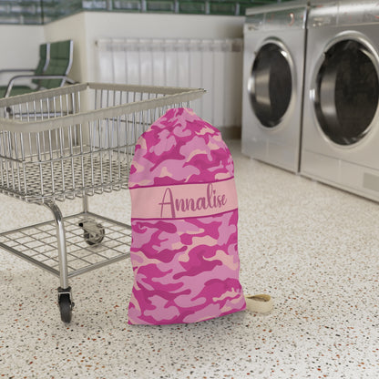 Pink Camo Laundry Bag