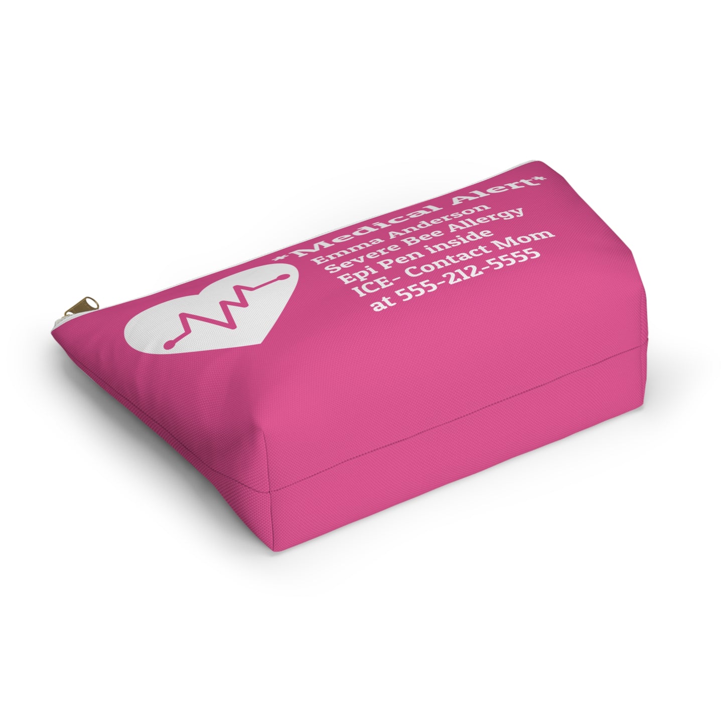 Pink Medical Alert Pouch for Kids