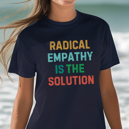 Introducing our Empath Shirt, a unique and stylish way to express your stance on social justice and human rights. This radical empathy t-shirt is perfect for activists looking to promote kindness and empowerment. Whether you're attending a women's march or just want to wear a message of unity, this shirt delivers a powerful statement. The subtle anti Trump design makes it an ideal gift for friends who stand against hate and support equality. 