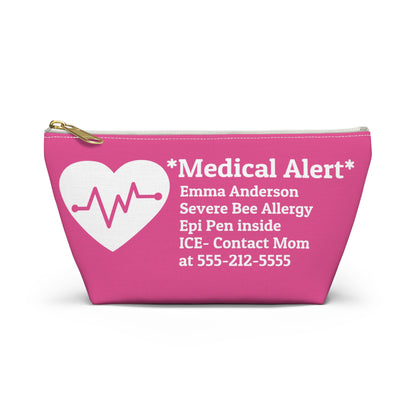 Pink Medical Alert Pouch for Kids
