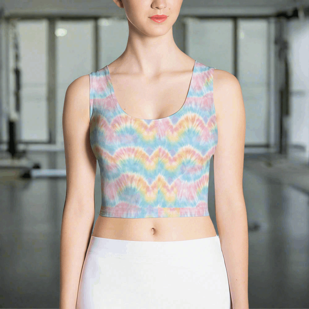 Gelato Pastel Tie Dye Crop Top