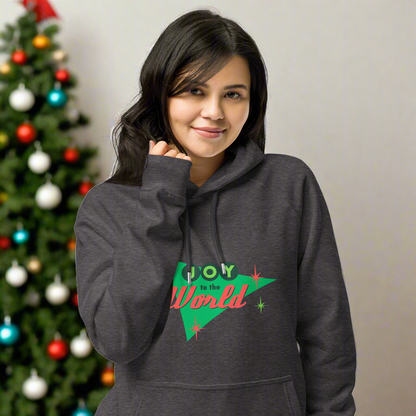 Joy to the World Adult Unisex Eco Raglan Hoodie