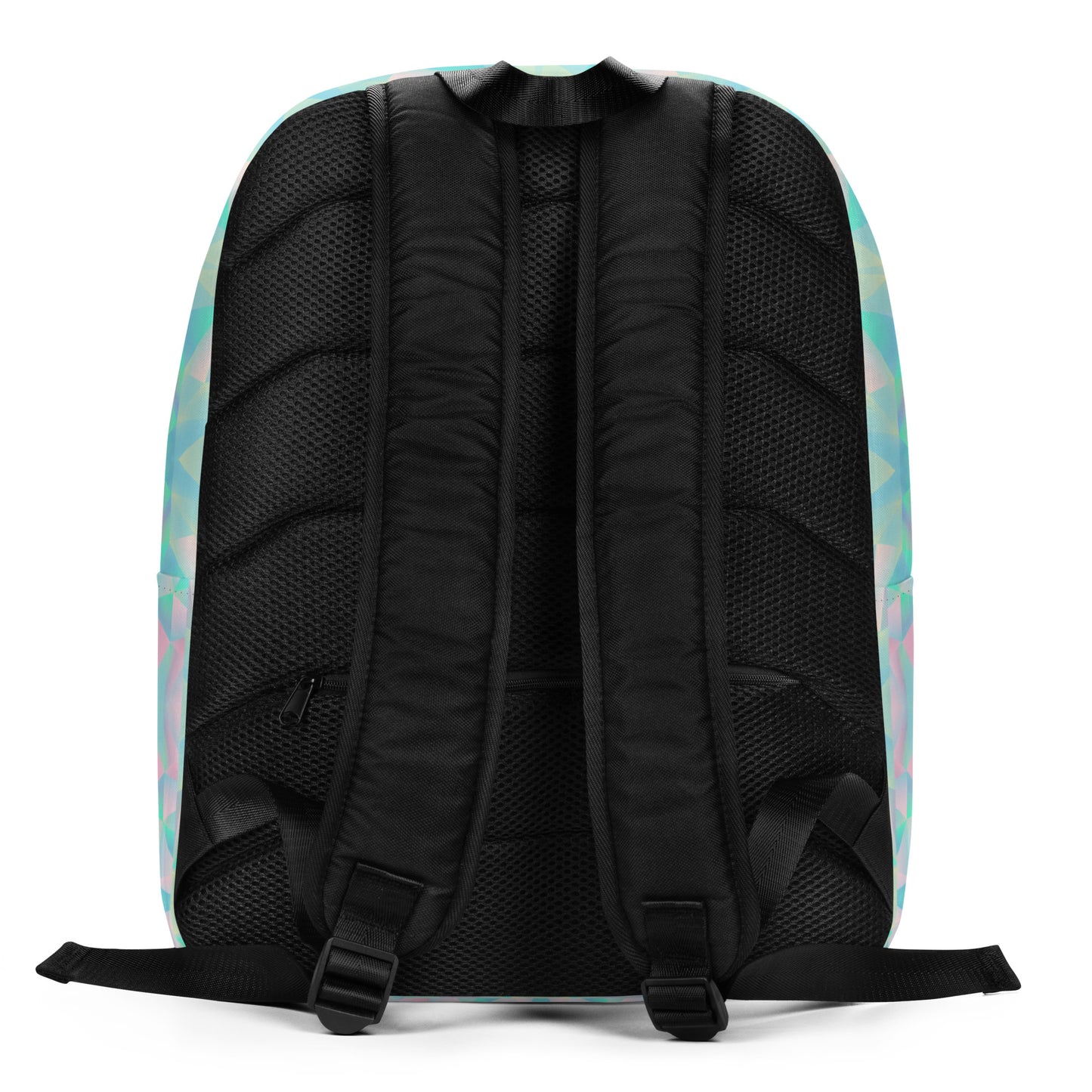Blue Geometric Kids Backpack Back
