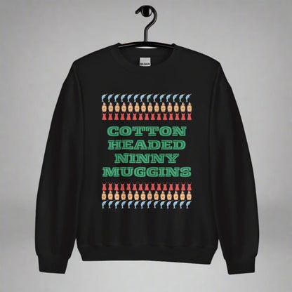 Classic fit Cotton Headed Ninny Muggins sweatshirt, perfect for men or women looking for festive, funny holiday wear. Inspired by the Elf movie, this Christmas crewneck is pre-shrunk, super soft, and great for layering. Whether you’re headed to a Christmas gathering or shopping for a cozy winter gift, this sweatshirt adds cheerful style and seasonal humor.