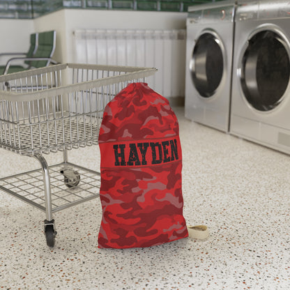 Personalized Camouflage Laundry Bag with Name | Custom Drawstring Laundry Bag for Camp, Dorm & Travel