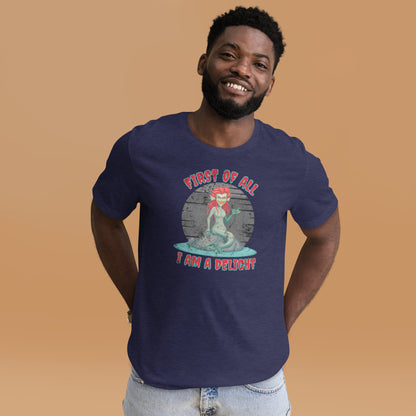 Mystical sea creature Evil Siren t-shirt with witty quote, ideal for mermaid fans, dark fantasy enthusiasts, Halloween parties, and Renaissance fair outfits, Bella Canvas 3001 unisex tee, XS–5XL