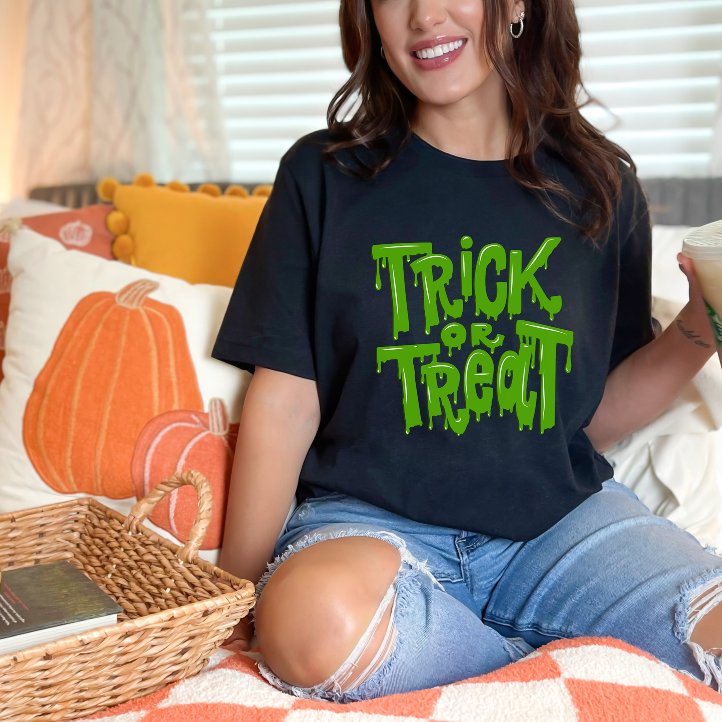 Celebrate spooky season with this Trick or Treat Slime Ooze shirt, designed for Halloween lovers of all ages. This unisex adult Halloween tee features green slime text and comes in sizes XS to 5XL. It’s the perfect creepy-cute shirt for haunted houses, fall festivals, or October nights. Made with soft cotton and spooky vibes, it’s a must-have Halloween graphic tee.