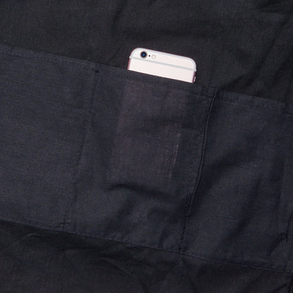 Black interior pocket with a smartphone inside