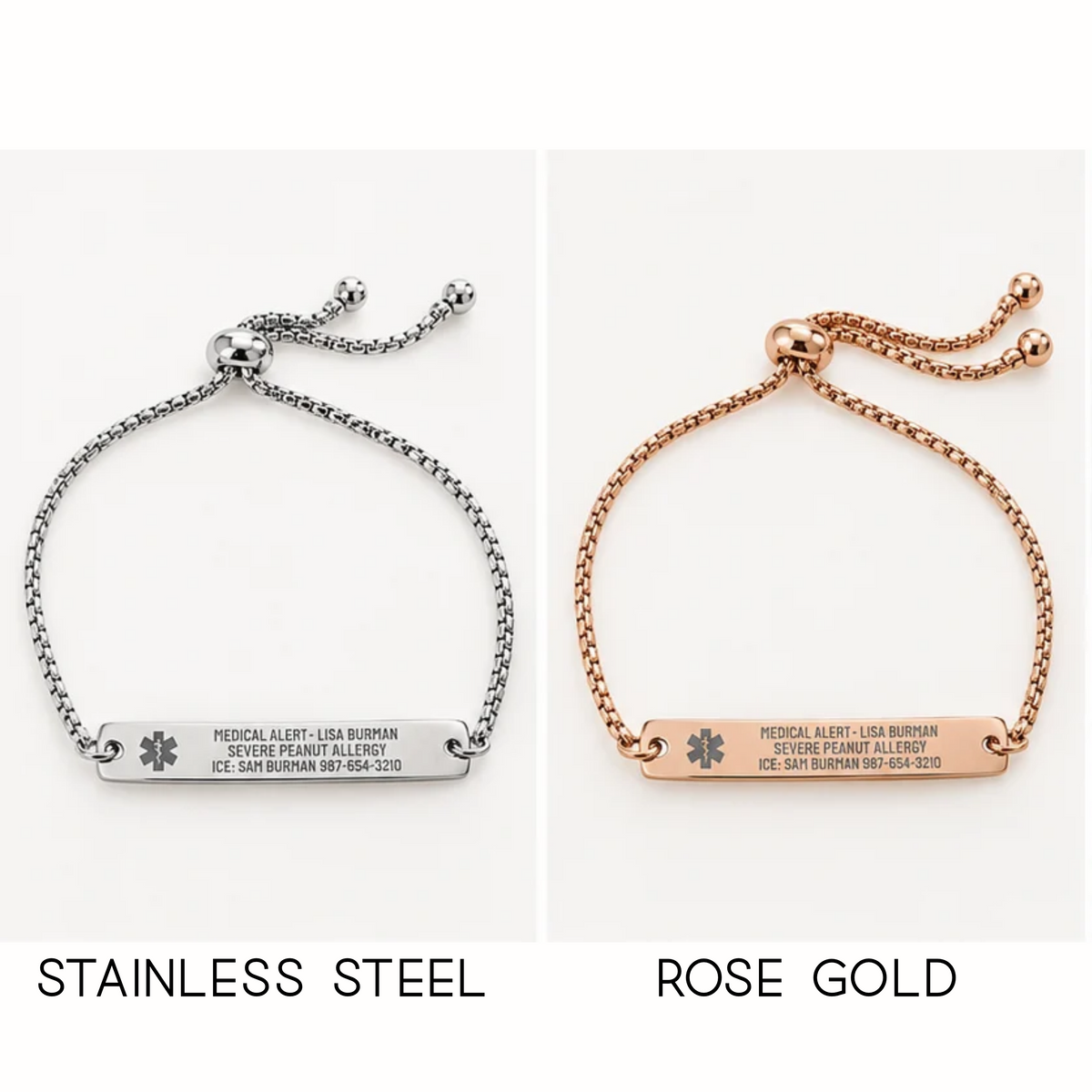 Personalized Engraved Medical ID Bracelet | Custom Emergency Alert Jewelry