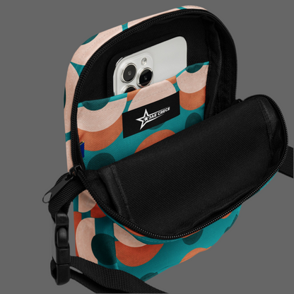 Mid century modern utility crossbody bag