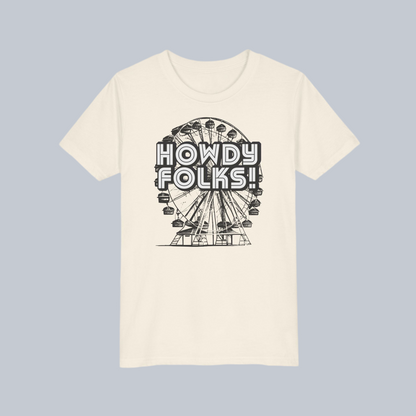 Retro Ferris wheel state county fair shirt for kids