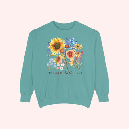 Spring floral Texas sweatshirt with watercolor bluebonnets, printed on a soft, cozy crewneck. This pastel wildflower pullover is perfect for nature lovers, Texas road trips, or anyone who adores soft girl fashion and Hill Country blooms. A beautiful blend of style and comfort, ideal for casual weekends, garden strolls, or gifting to flower-obsessed friends.