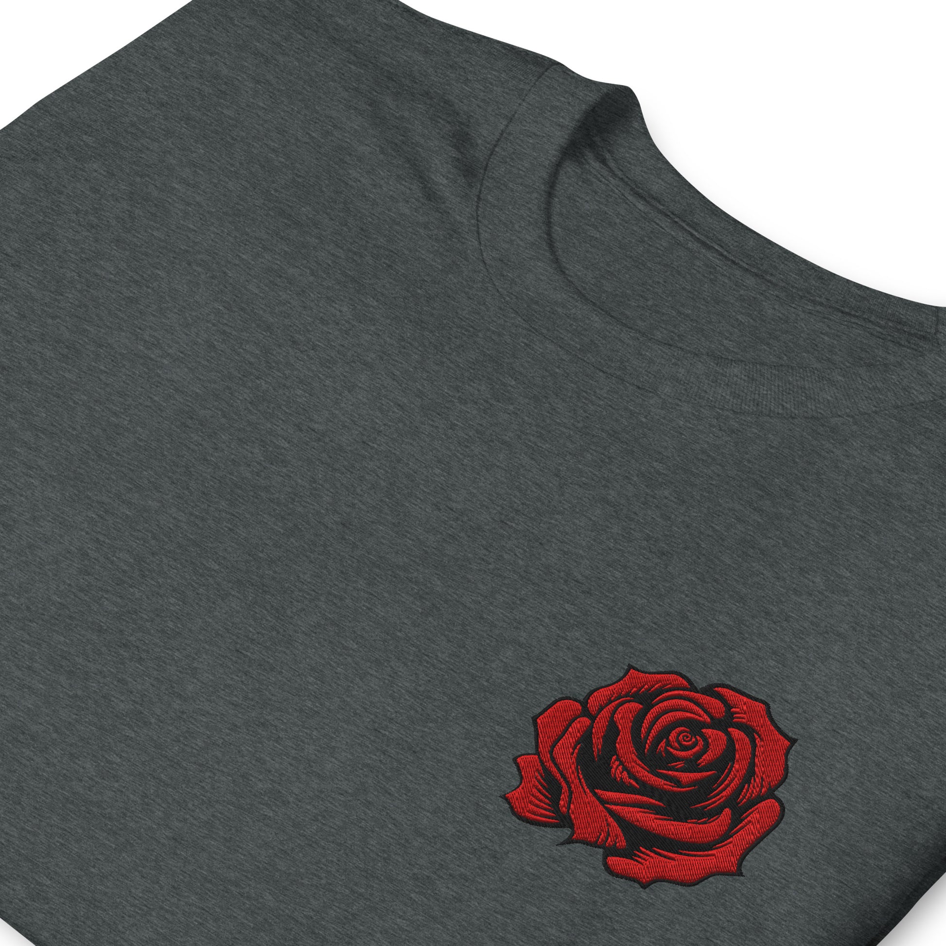 Image: A classic red rose blooms in embroidered detail on this stylish pullover, inspired by vintage tattoo designs. The soft fabric ensures all-day comfort, making it perfect for layering in any season. Whether worn as a tribute to Pasadena’s iconic city rose parade or as an expression of floral love, this sweatshirt is a timeless staple. A perfect blend of romantic and edgy fashion, by jaecrece.