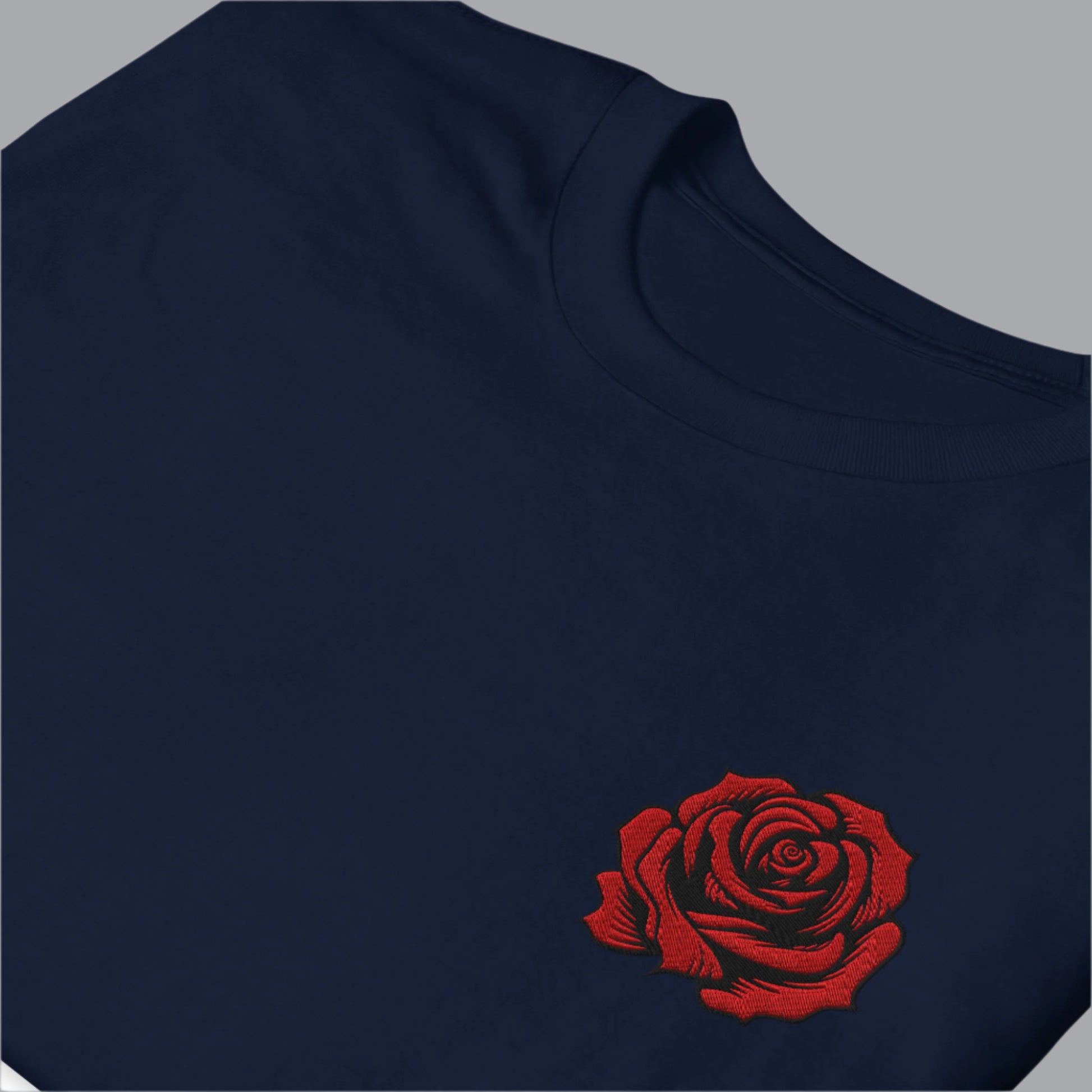 Image: A classic red rose blooms in embroidered detail on this stylish pullover, inspired by vintage tattoo designs. The soft fabric ensures all-day comfort, making it perfect for layering in any season. Whether worn as a tribute to Pasadena’s iconic city rose parade or as an expression of floral love, this sweatshirt is a timeless staple. A perfect blend of romantic and edgy fashion, by jaecrece.