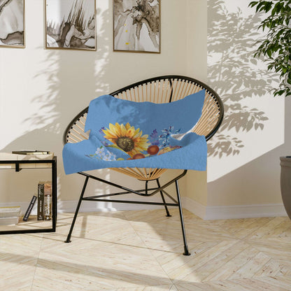 Add warmth and style to your space with this plush Texas wildflower blanket. Designed with watercolor bluebonnets, soft pastel flowers, and botanical art, it's ideal as a spring throw or nursery accent. Perfect for gifting to a Texas baby, mom, or floral fan, this cozy floral blanket brings state pride and comfort to any farmhouse, boho, or cottagecore setting.