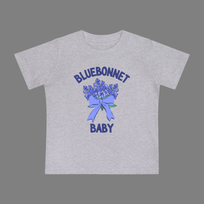 Image: This baby t-shirt showcases the beauty of Texas wildflowers with a detailed bluebonnet design. Ideal for springtime adventures, it’s a perfect outfit for bluebonnet field photos, Easter gatherings, or everyday wear. The lightweight fabric ensures breathability and comfort, making it a great gift for baby showers or first birthdays. A must-have for little Texans who love nature, this floral tee adds charm to any wardrobe, by jaecrece.