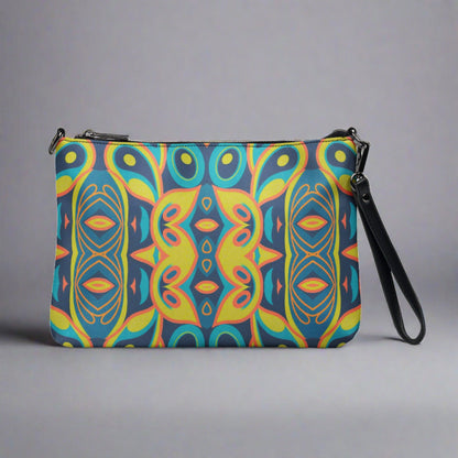 Mid Century Modern Neon Mosaic Crossbody Bag