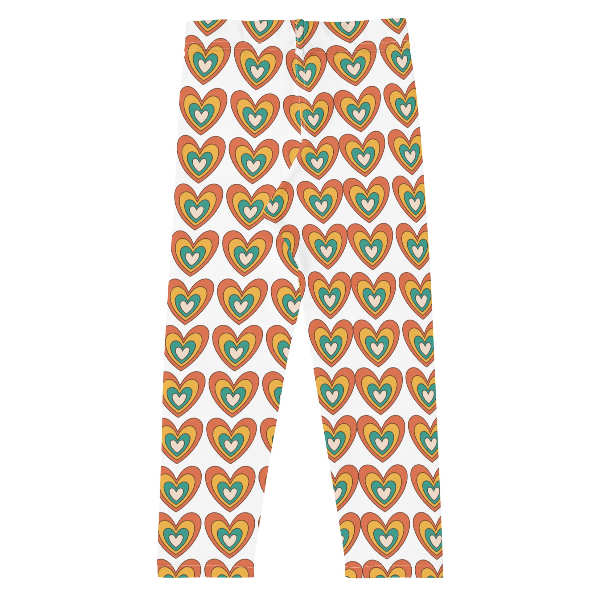 Retro Hearts Kid's Leggings - jaecrece