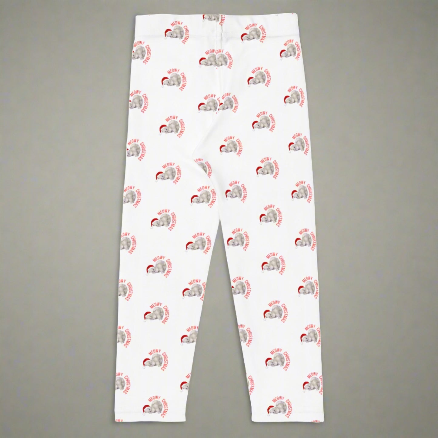 Meowy Christmas Kid's Leggings- Size 2T-7