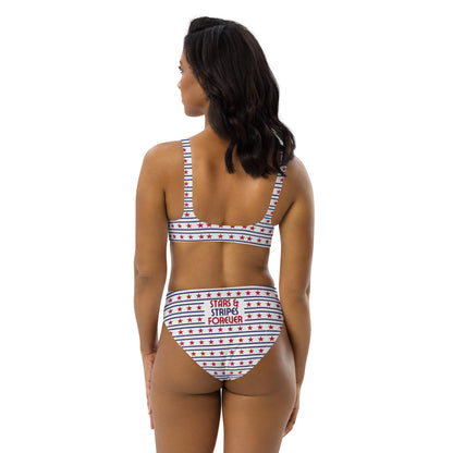 Stars & Stripes Forever Recycled High-Waisted Bikini