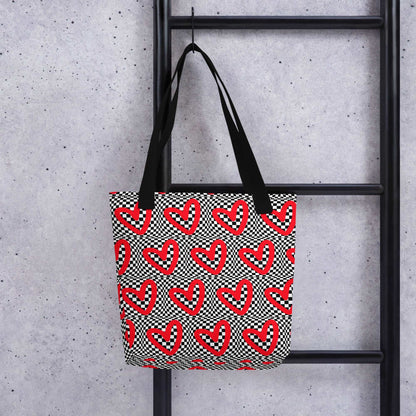 Checkerboard Love Tote bag