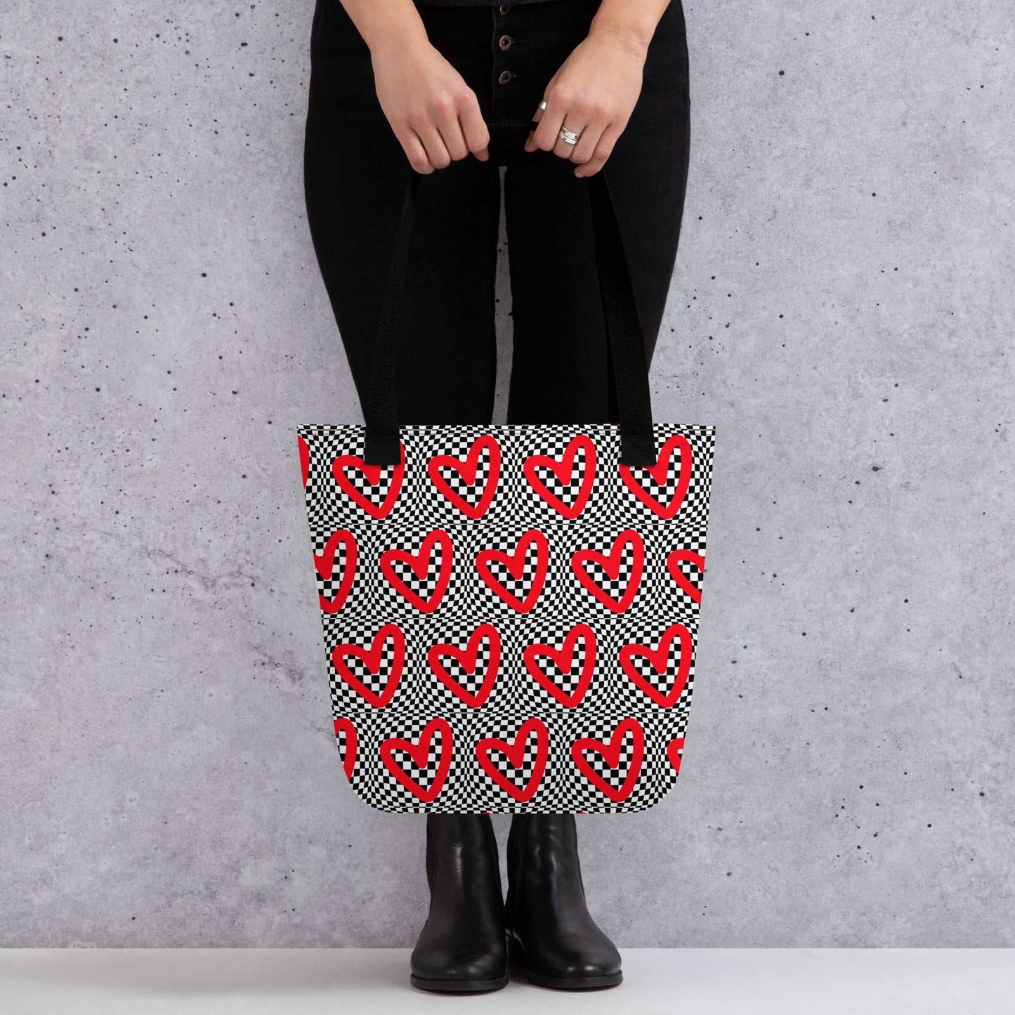 Checkerboard Love Tote bag