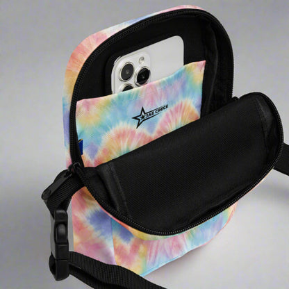 Pastel Tie Dye Utility Crossbody bag, by jaecrece.com