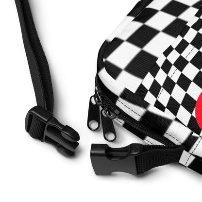 Checkerboard Love Utility Crossbody Bag