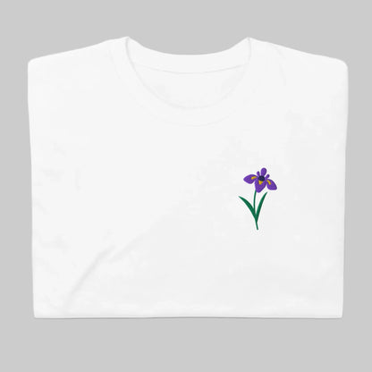 Embroidered Iris Women's T-Shirt