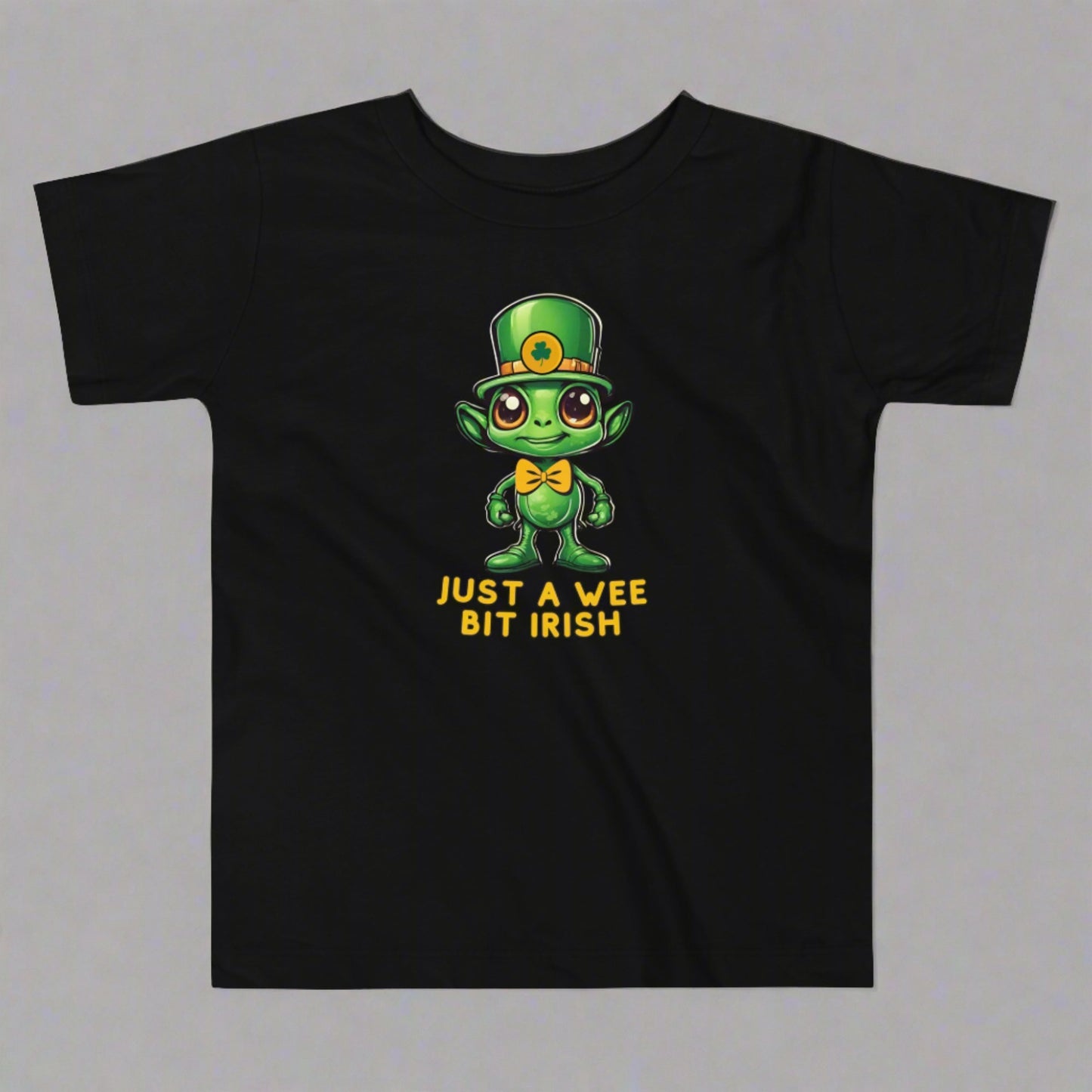 Just a Wee Bit Irish Alien Toddler Short Sleeve Tee - jaecrece