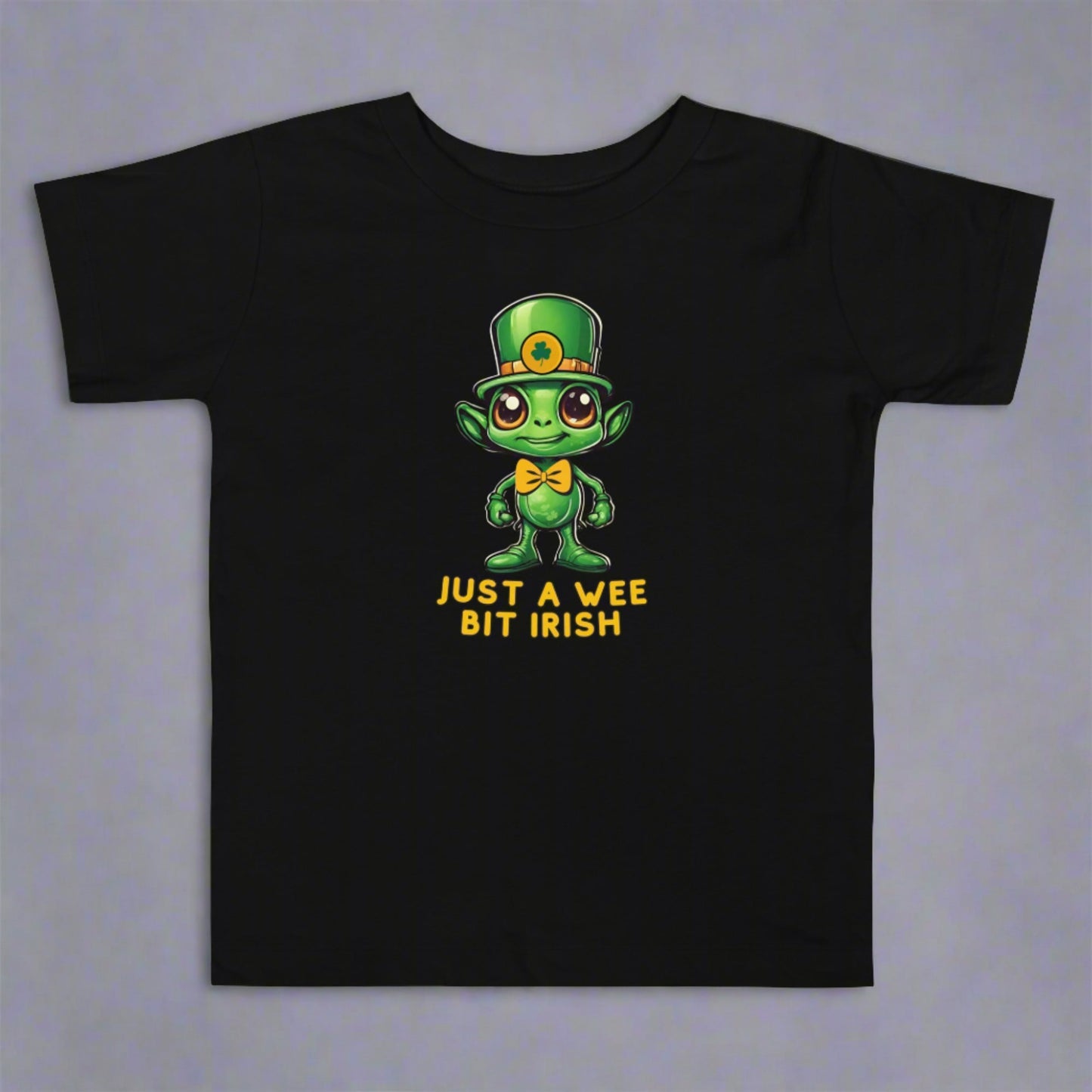 Just a Wee Bit Irish Alien Toddler Short Sleeve Tee - jaecrece