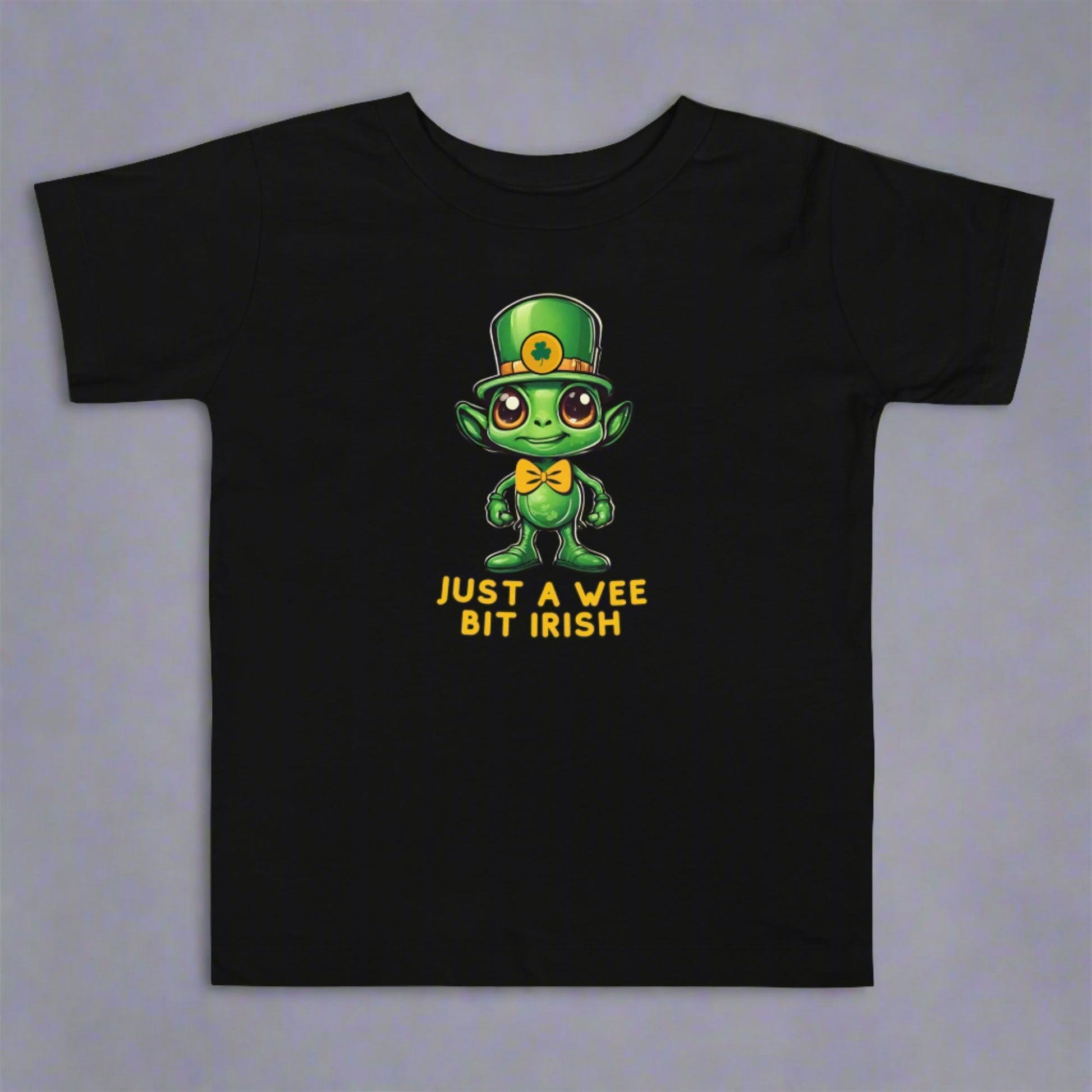 Just a Wee Bit Irish Alien Toddler Short Sleeve Tee - jaecrece