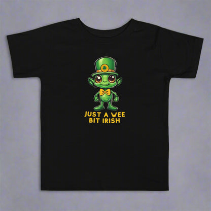 Just a Wee Bit Irish Alien Toddler Short Sleeve Tee - jaecrece