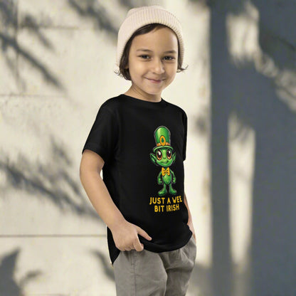 Just a Wee Bit Irish Alien Toddler Short Sleeve Tee - jaecrece