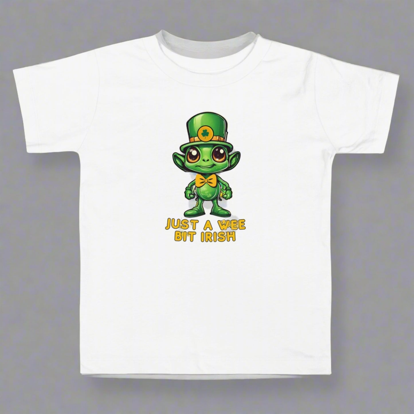 Just a Wee Bit Irish Alien Toddler Short Sleeve Tee - jaecrece