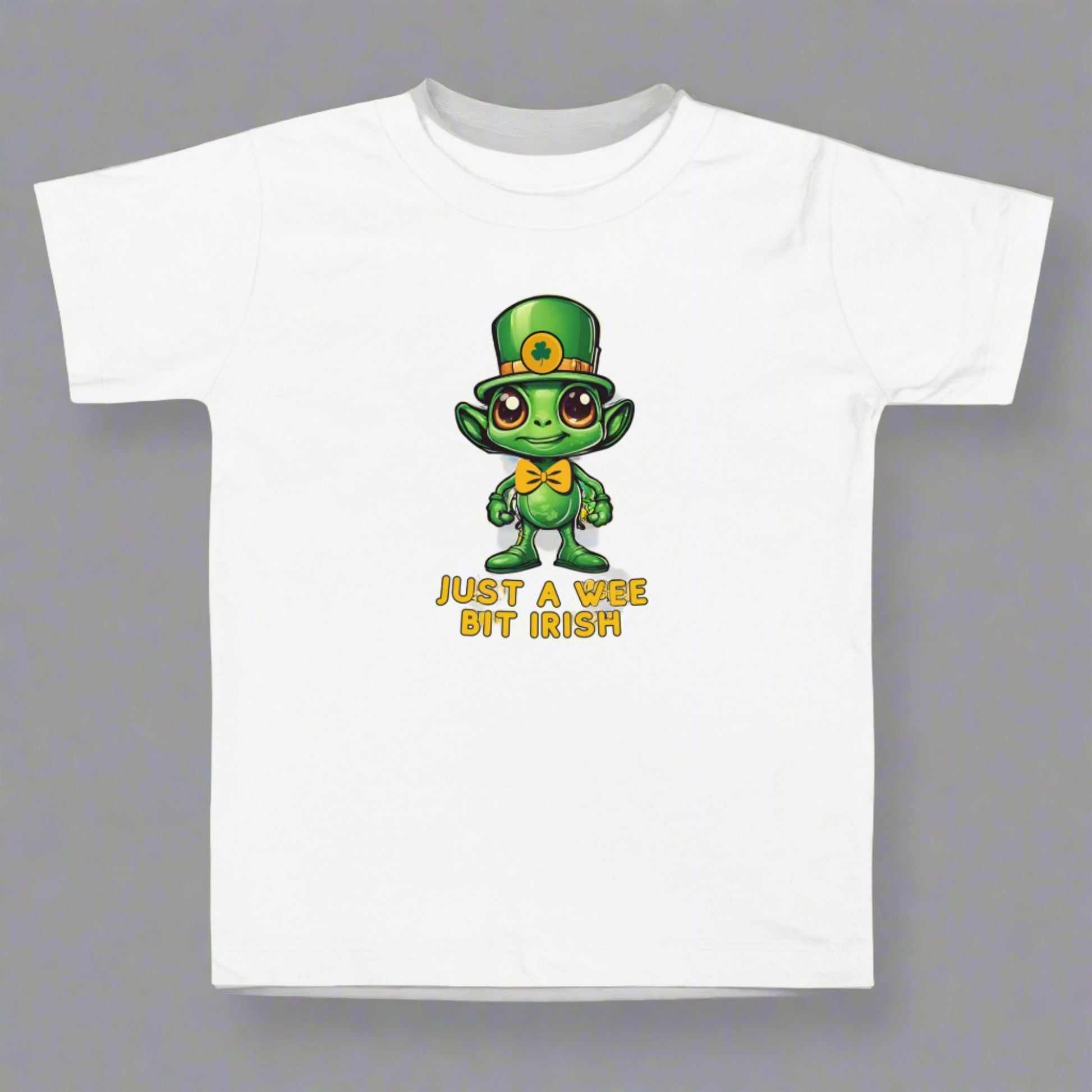 Just a Wee Bit Irish Alien Toddler Short Sleeve Tee - jaecrece