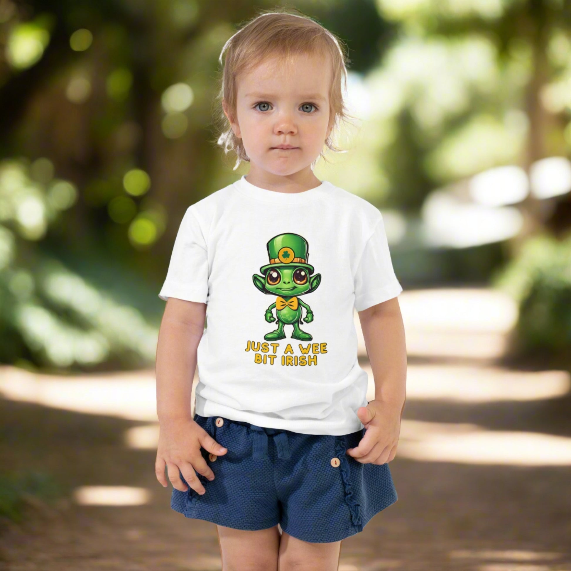 Just a Wee Bit Irish Alien Toddler Short Sleeve Tee - jaecrece