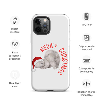 Meowy Christmas Tough Case for iPhone® - jaecrece